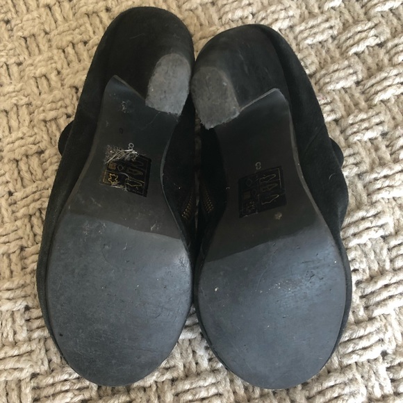 🆕 STEVE MADDEN SUEDE/LEATHER HEELED BOOTIES - Picture 7 of 8